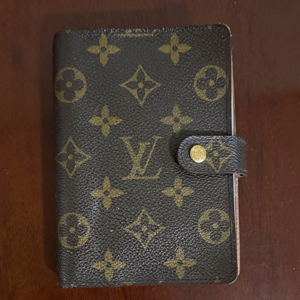 Louis Vuitton Brown Monogram Small Agenda/Card Holder